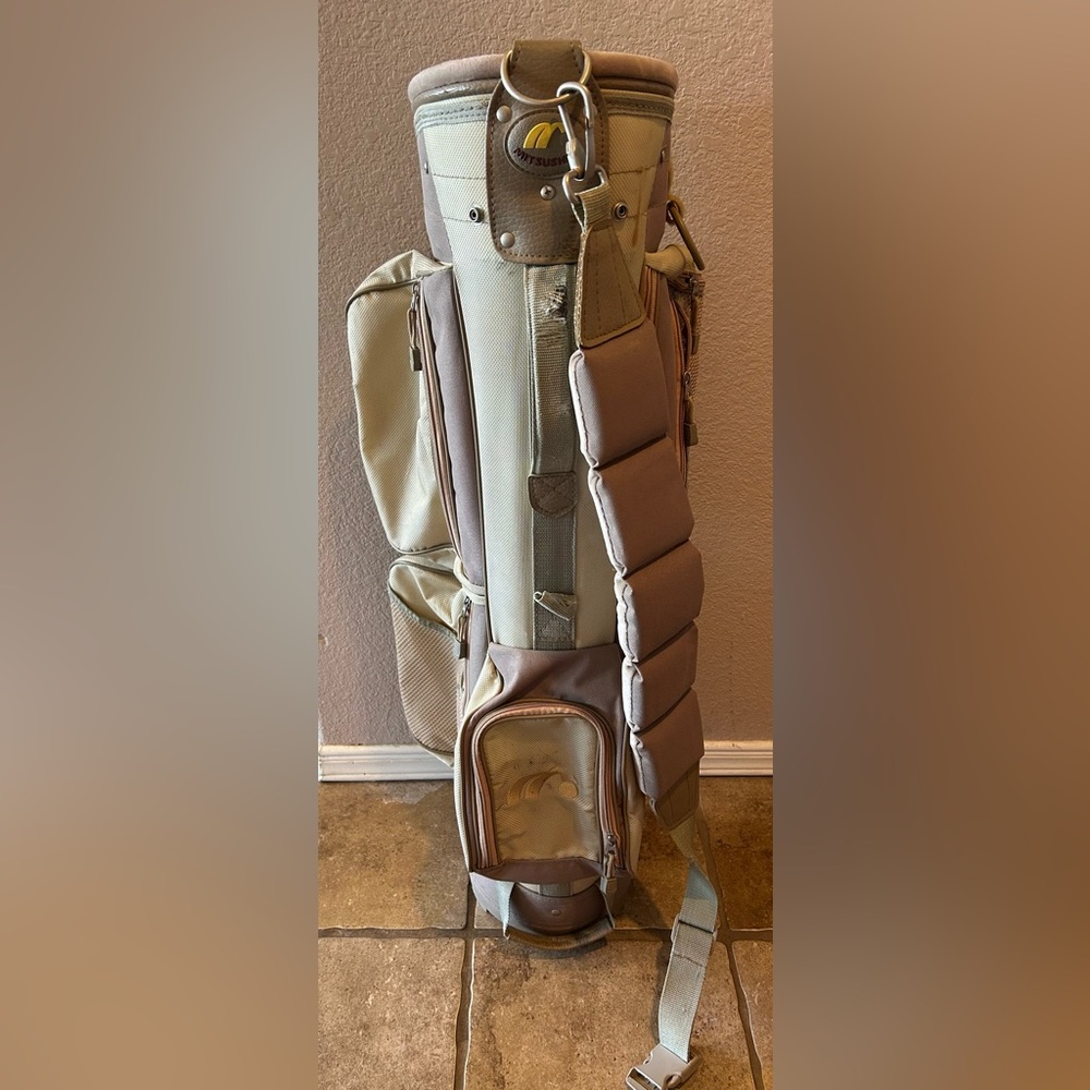 Mitsushiba Made in USA Golf Cart Carry Bag 6 Way Divider Vintage